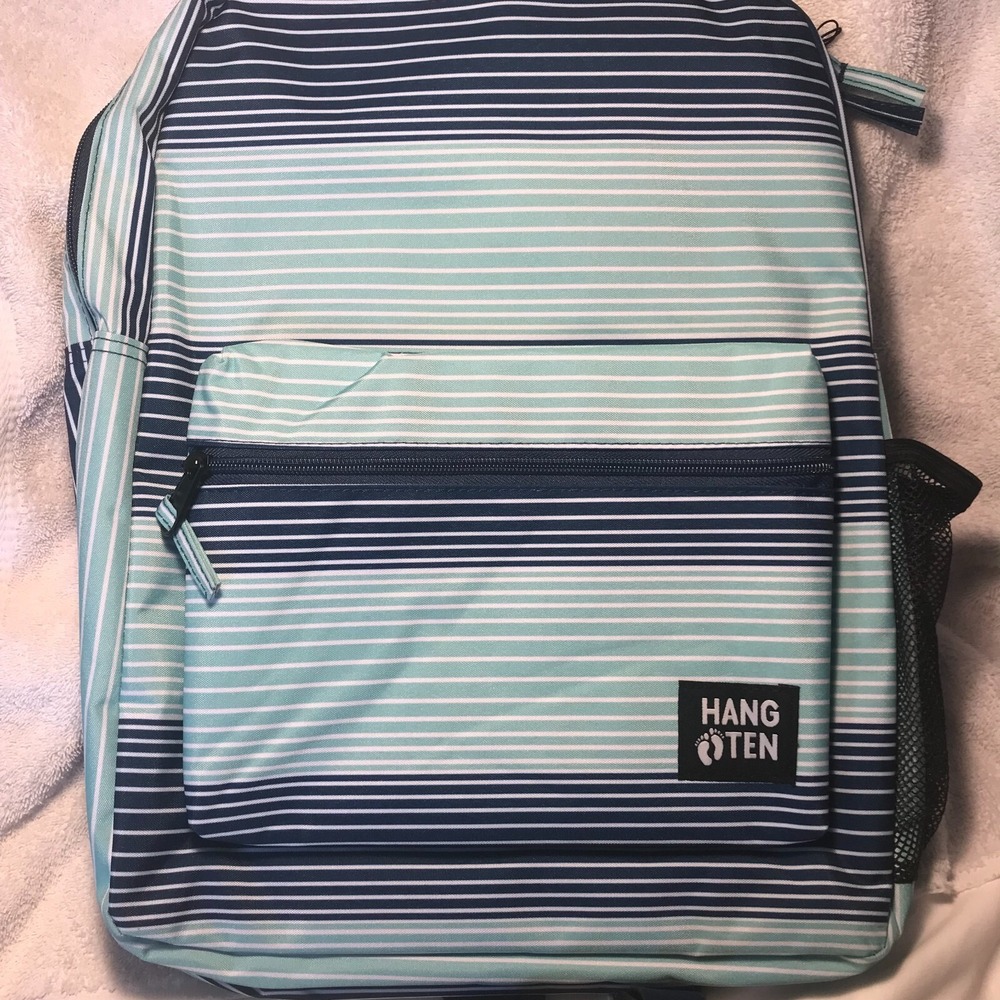 New Hang Ten Green and Blue Back Pack